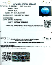 2.81/CT Natural Turquoise With Govt. Lab Certificate-1221